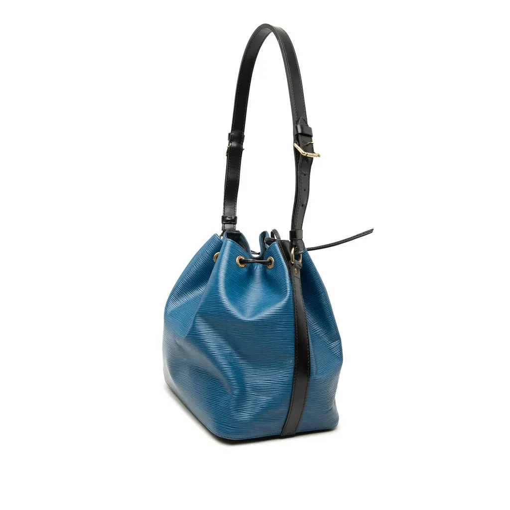 Louis Vuitton Epi Petit Bicolor Noe Blue Leather Very good - Back View