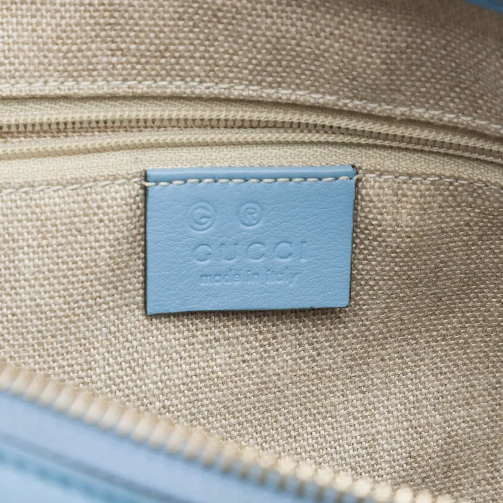 Gucci Small Microguccissima Joy Satchel Blue Leather Very good - Box View