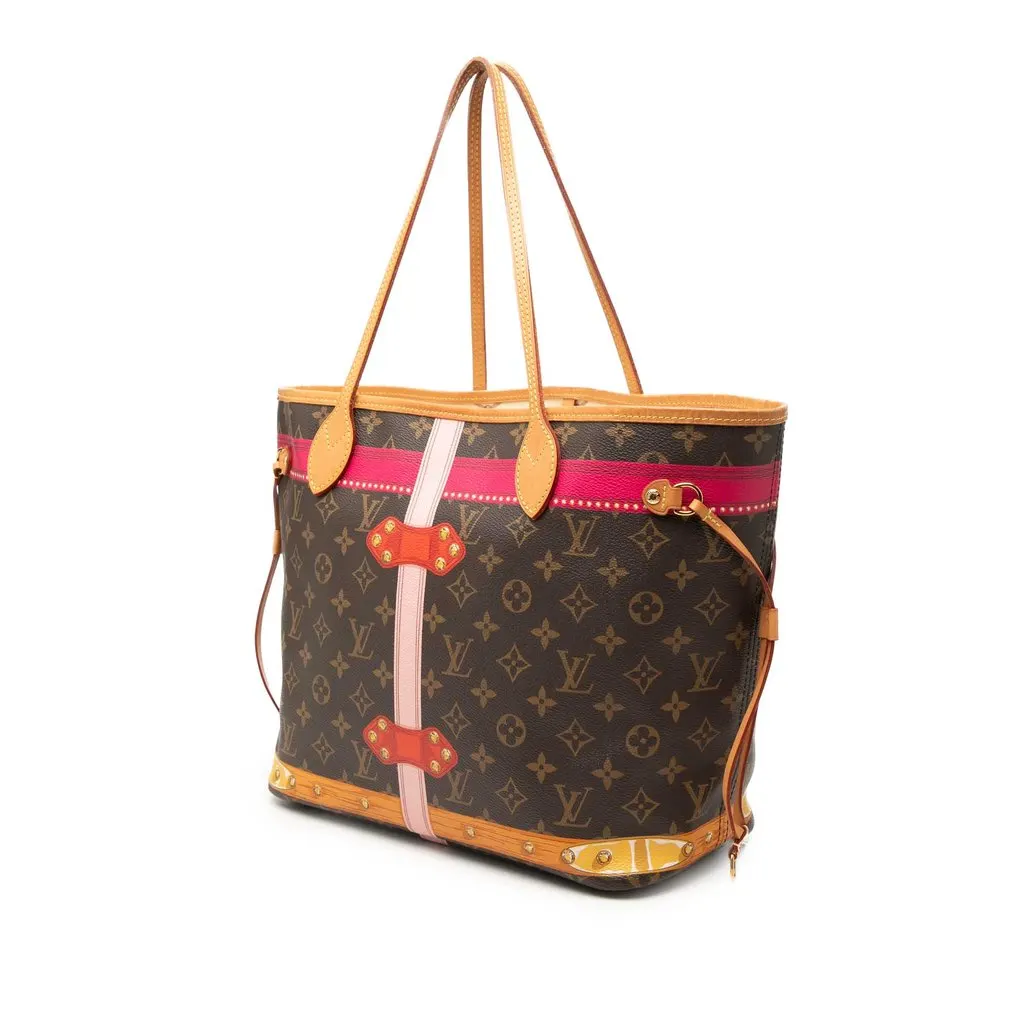 Louis Vuitton Monogram Summer Trunks Neverfull MM Brown Very good - Back View
