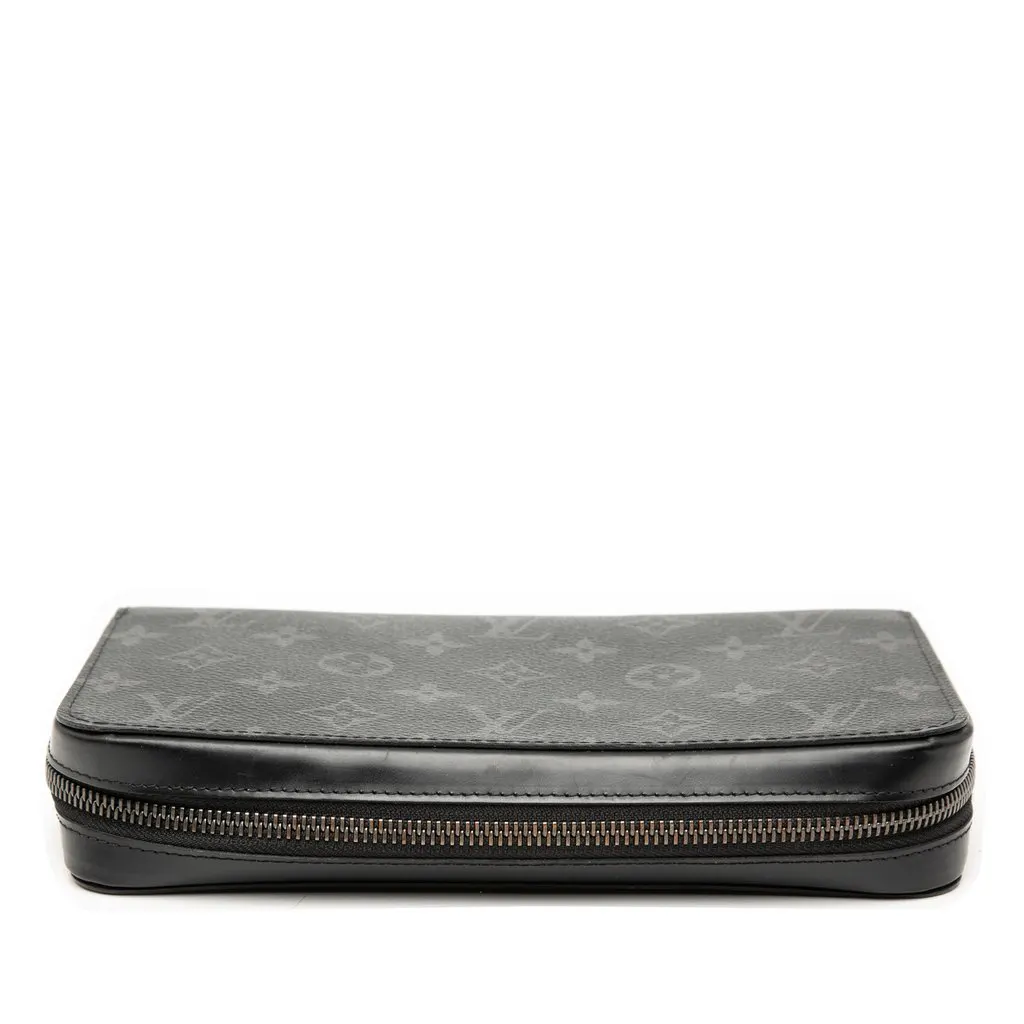 Louis Vuitton Monogram Eclipse Zippy XL Wallet Black Very good - Inside View
