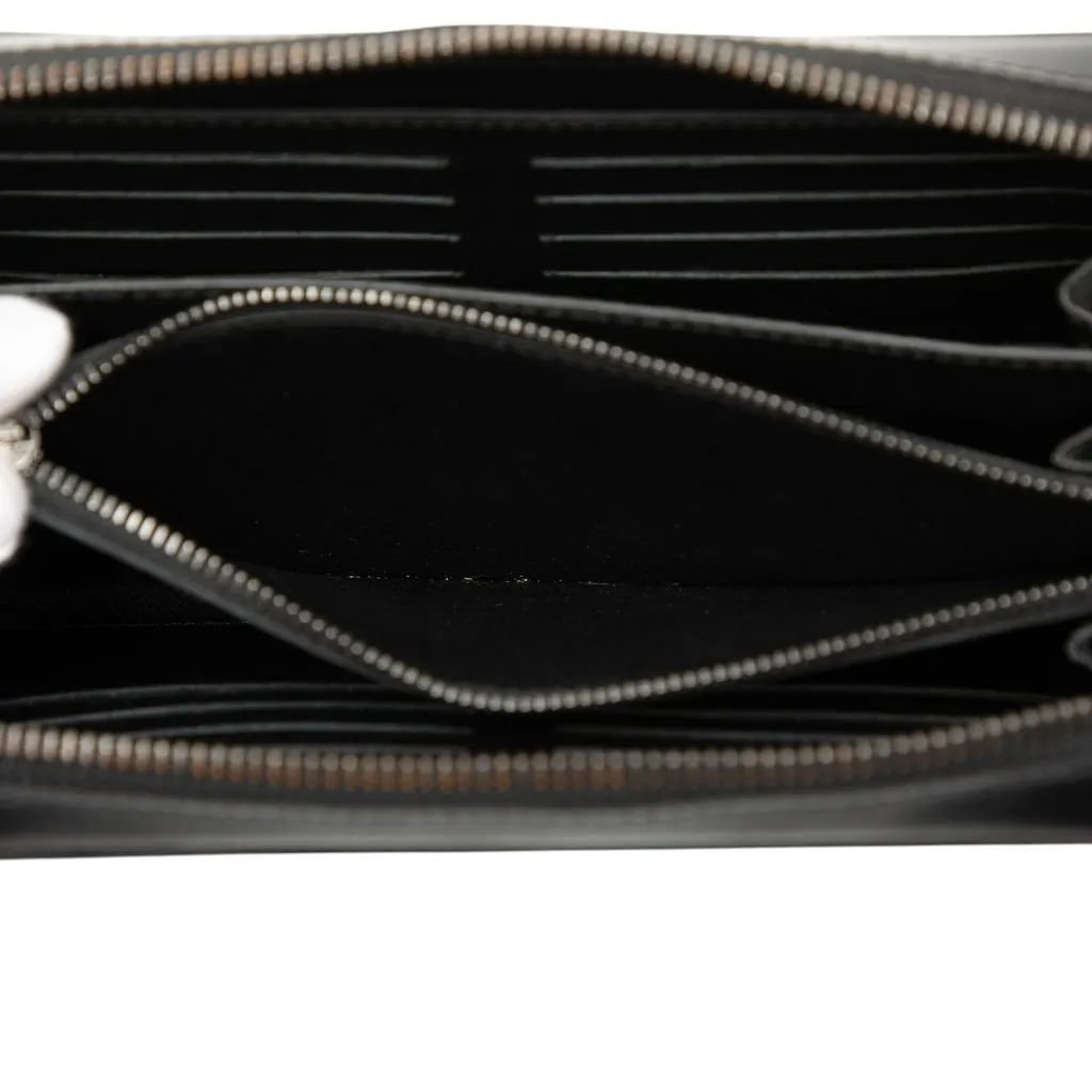 Louis Vuitton Monogram Eclipse Zippy XL Wallet Black Very good - Model View