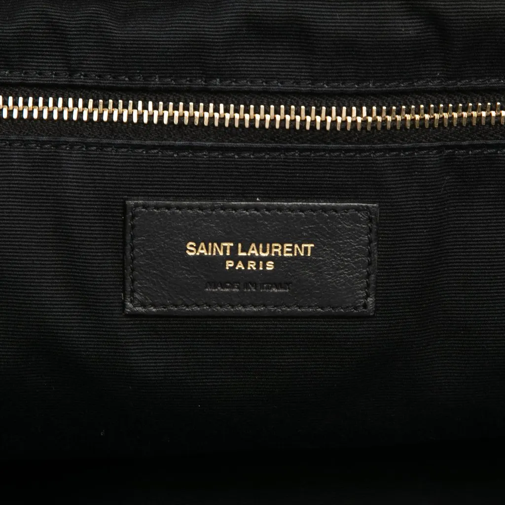 Saint Laurent Maxi Quilted Lambskin Icare Shopping Tote Black Leather Very good - Box View
