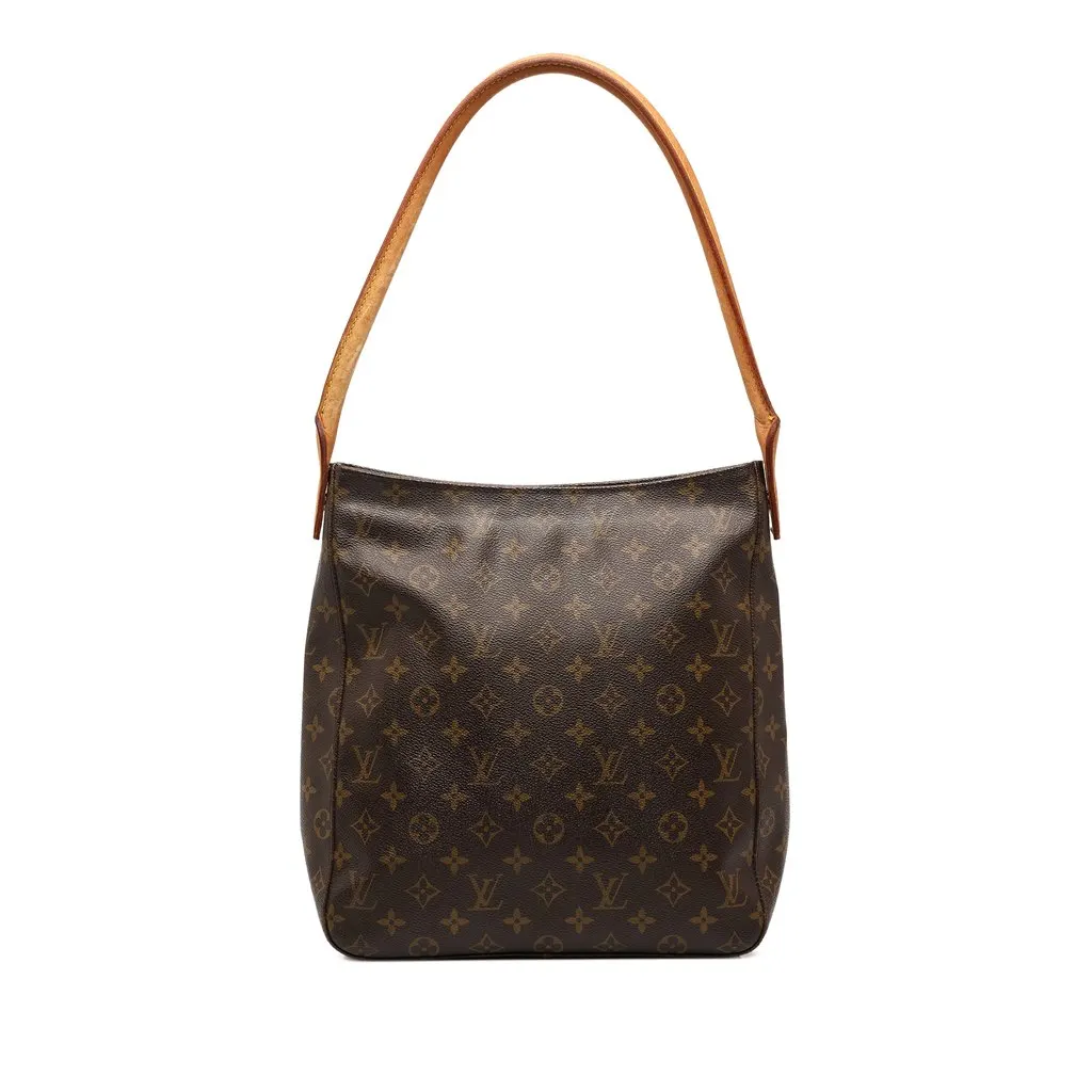 Louis Vuitton Monogram Looping GM Brown Canvas Good - Front View