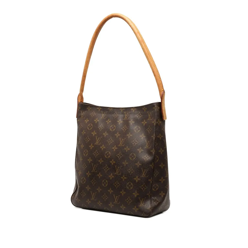 Louis Vuitton Monogram Looping GM Brown Canvas Good - Back View