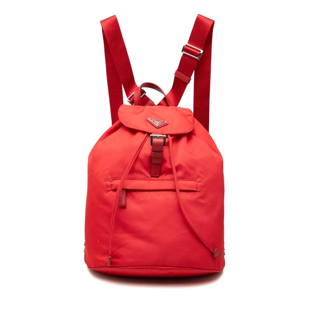 Prada Tessuto Backpack Red Very good - Front View