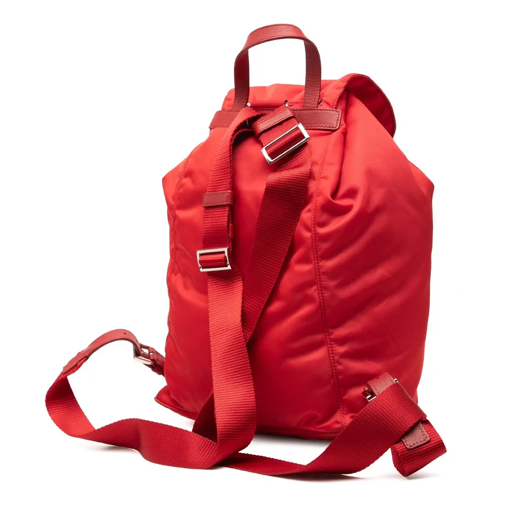 Prada Tessuto Backpack Red Very good - Back View