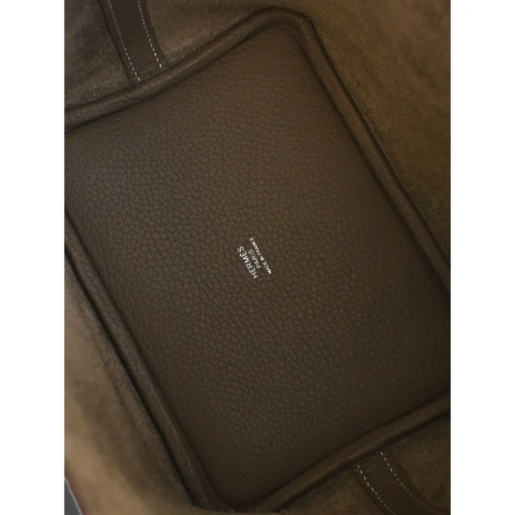 Hermès Clemence Picotin Lock 18 Brown Leather Very good - Model View