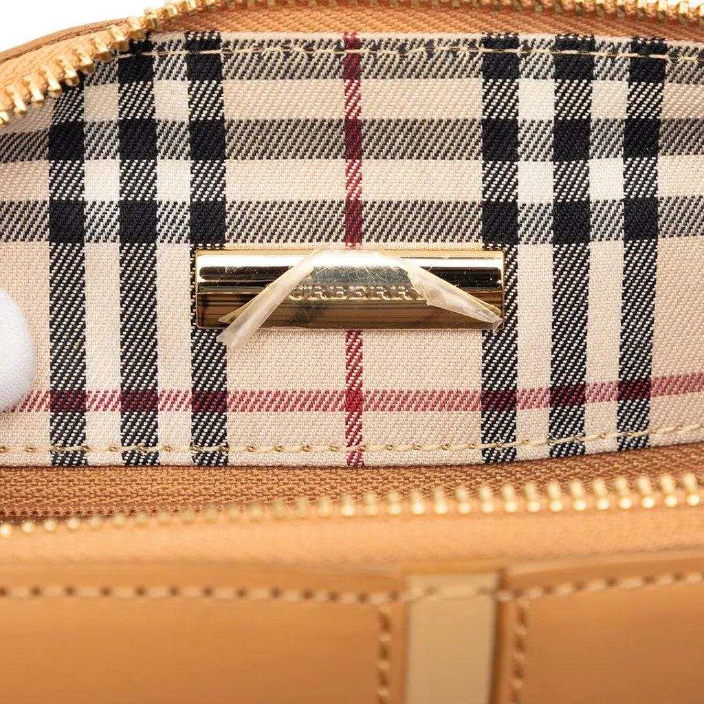 Burberry Leather Shoulder Bag Brown Leather Very good - Box View