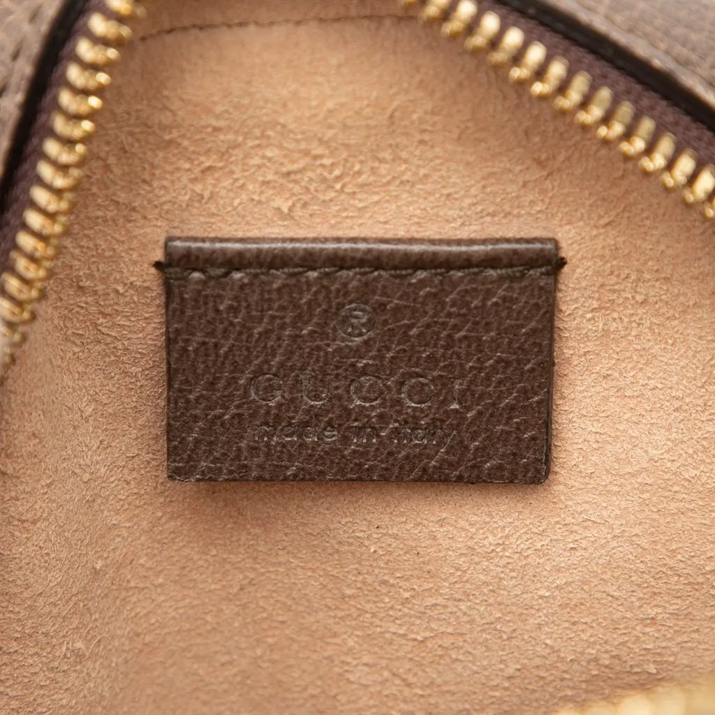 Gucci Mini GG Supreme Web Ophidia Round Crossbody Beige Very good - Box View