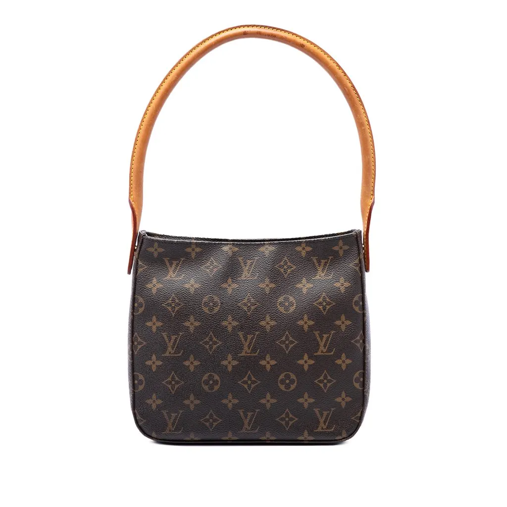 Louis Vuitton Monogram Looping MM Brown Canvas Good - Front View