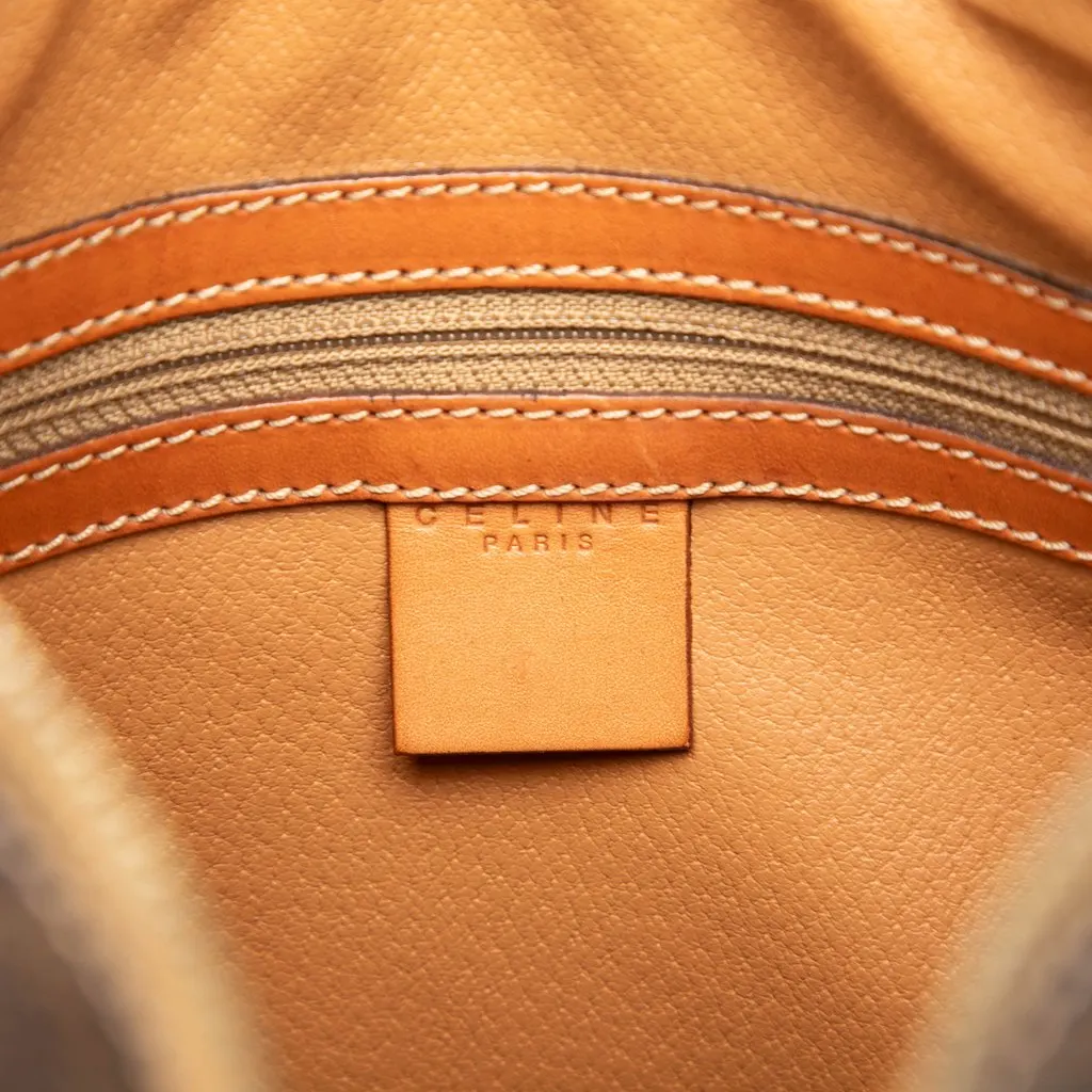 Celine Macadam Coated Canvas Shoulder Bag Brown Canvas Very good - Box View