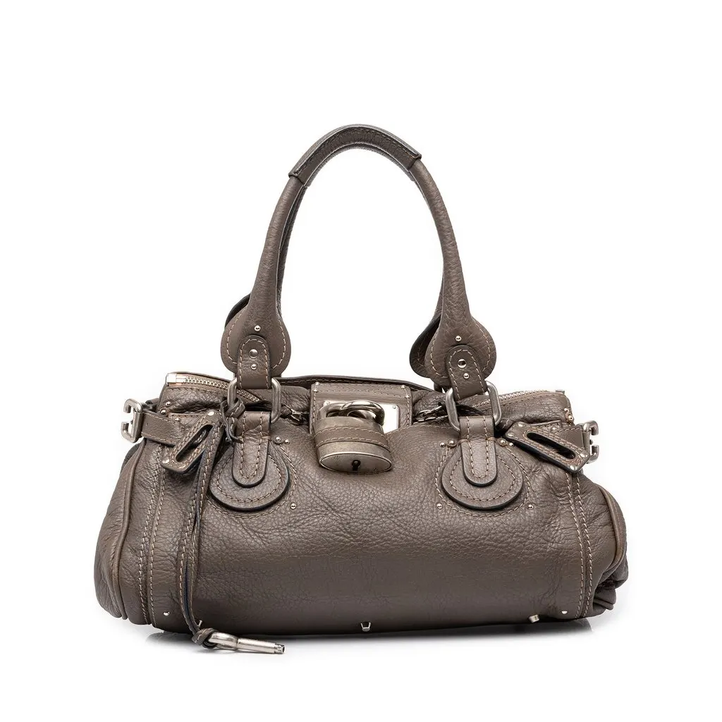 Chloé Medium Leather Paddington Handbag Brown Leather Very good - Front View