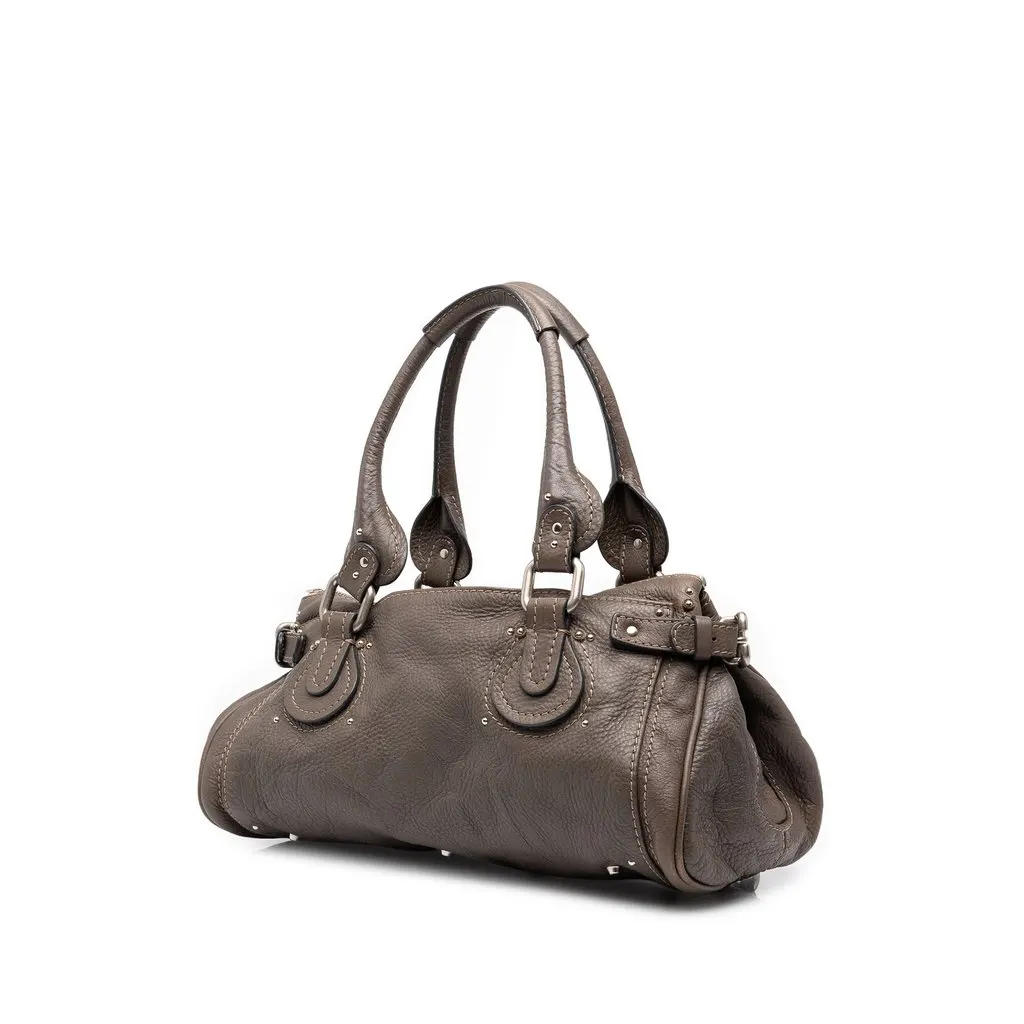 Chloé Medium Leather Paddington Handbag Brown Leather Very good - Back View