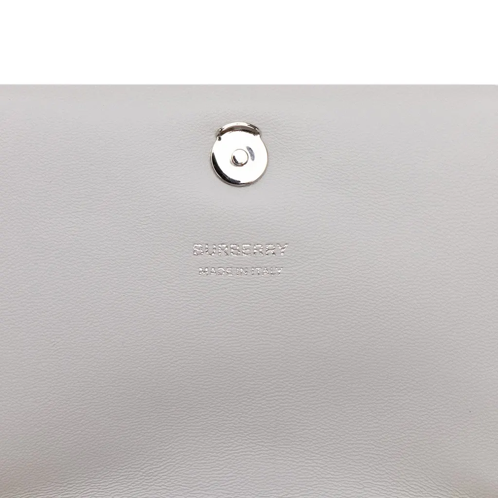 Burberry Mini Micro Quilted Lambskin Colorblock Lola Crossbody White Leather Very good - Box View