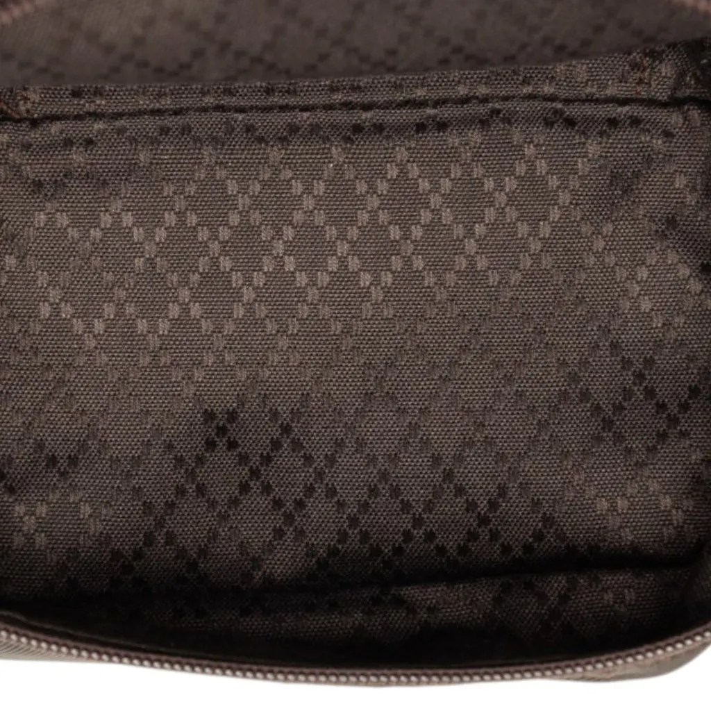 Gucci Nylon Bamboo Vanity Bag Brown Very good - Model View