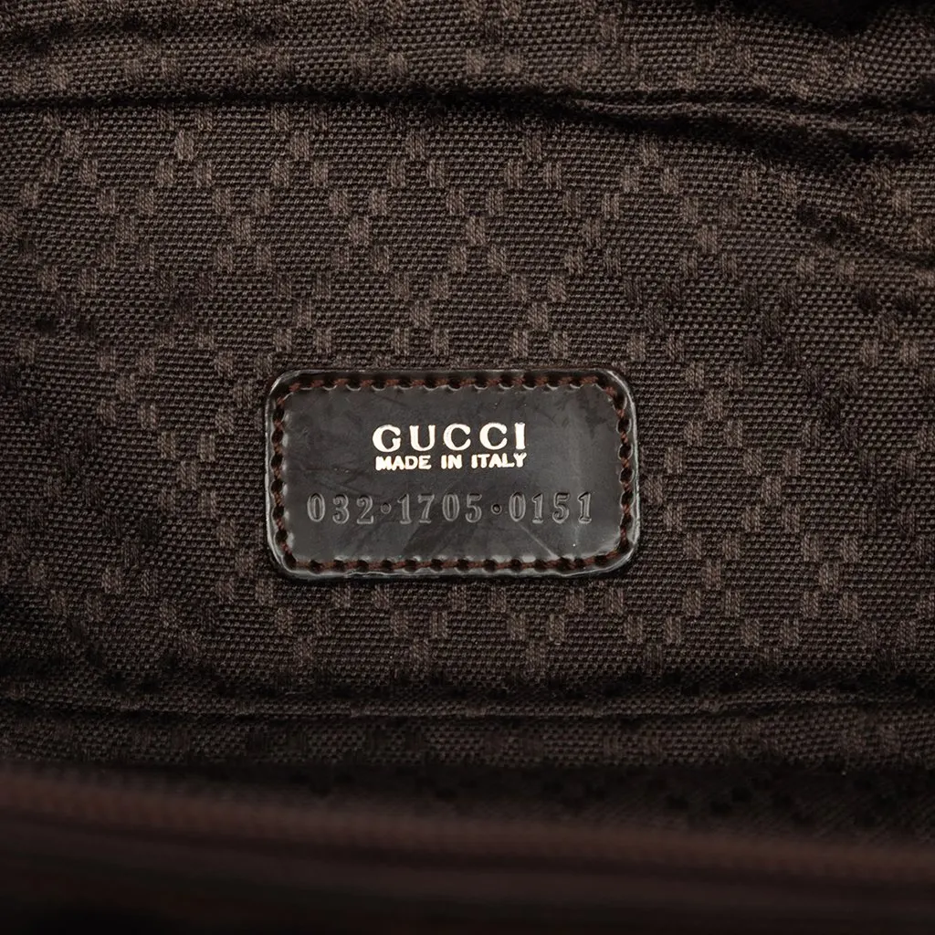 Gucci Nylon Bamboo Vanity Bag Brown Very good - Box View