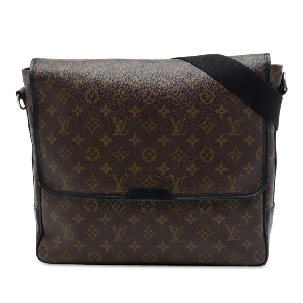 Louis Vuitton Monogram Macassar Bass GM Brown Canvas Good - Front View