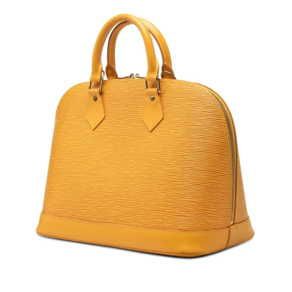 Louis Vuitton Epi Alma PM Yellow Leather Very good - Back View