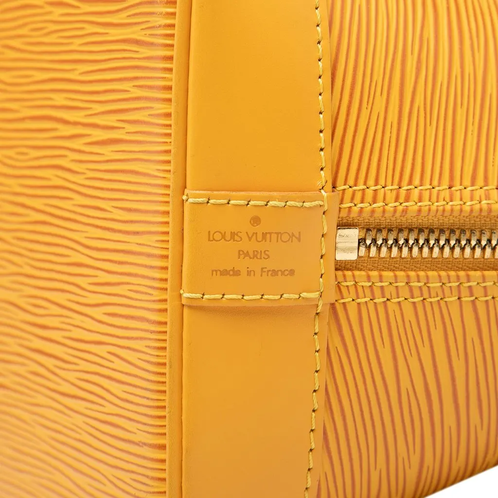 Louis Vuitton Epi Alma PM Yellow Leather Very good - Box View