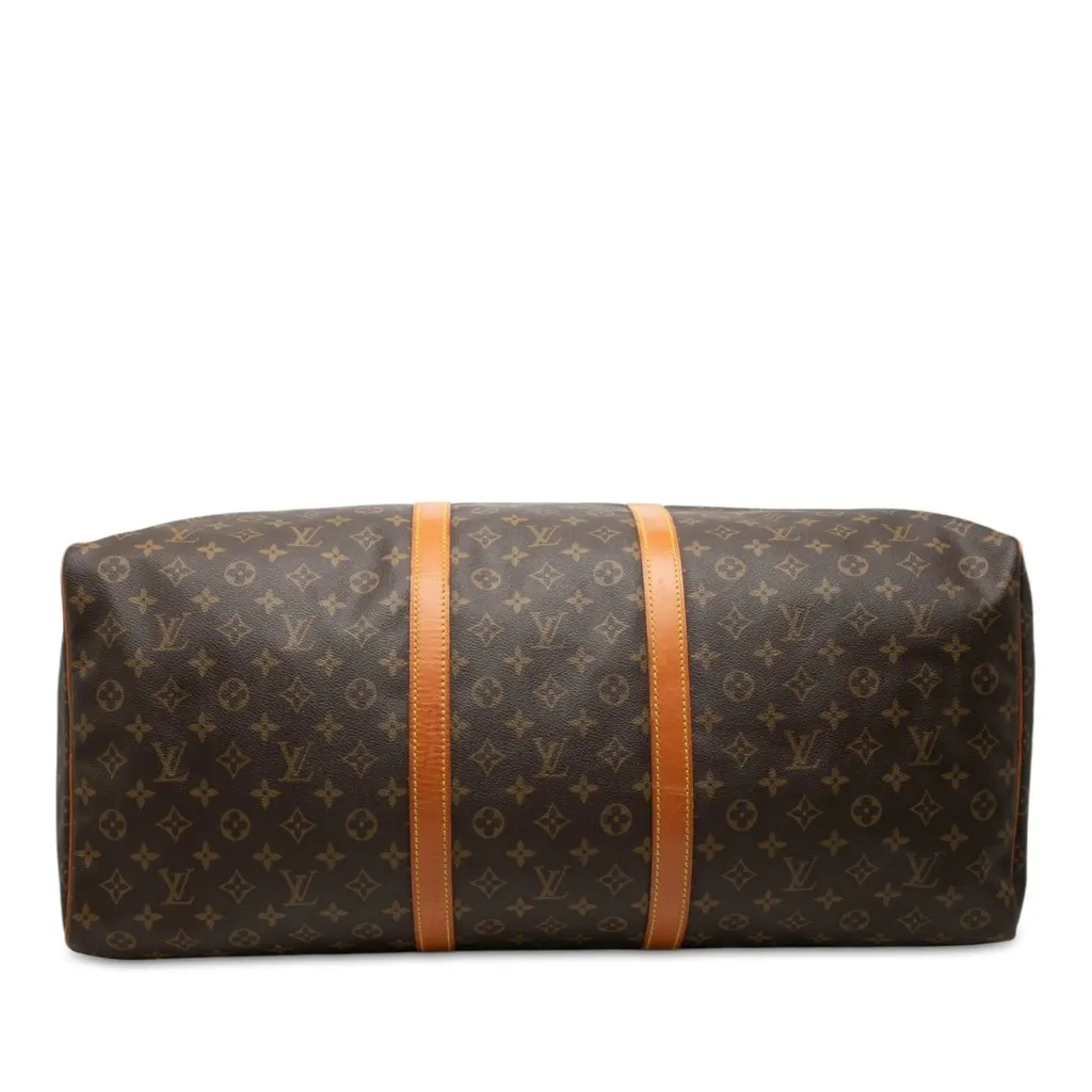 Louis Vuitton Monogram Keepall 60 Brown Canvas Good - Inside View