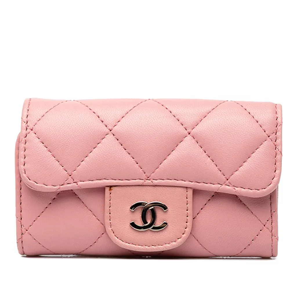 Chanel CC Quilted Lambskin Flap Card Holder