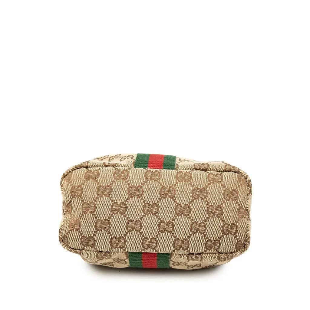 Gucci Mini GG Canvas Web Vanity Beige Canvas Good - Inside View