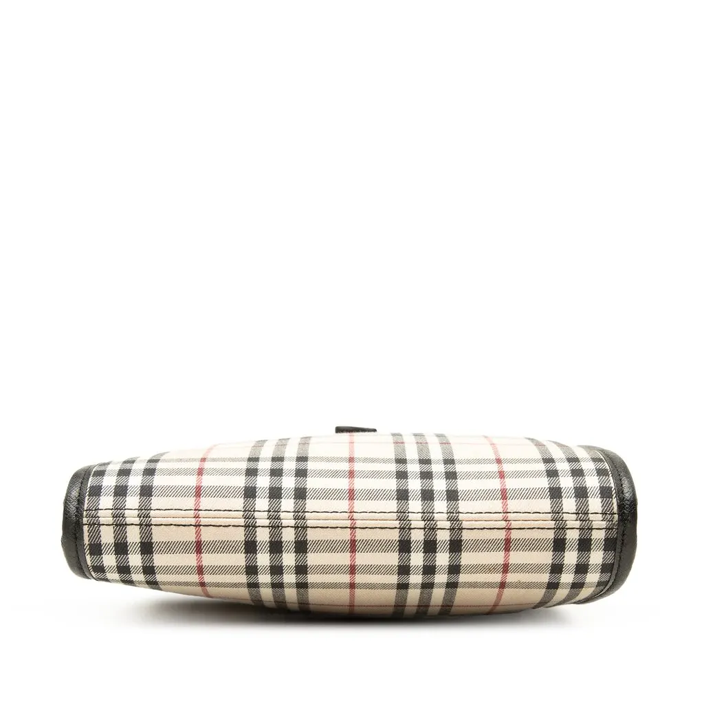 Burberry House Check Canvas Crossbody Beige Canvas Good - Inside View