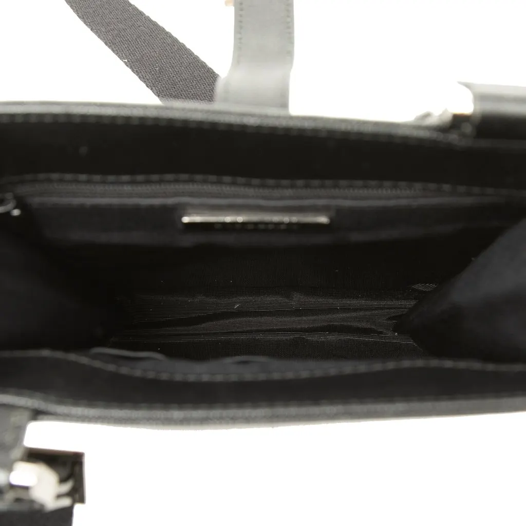 Burberry House Check Canvas Crossbody Beige Canvas Good - Model View