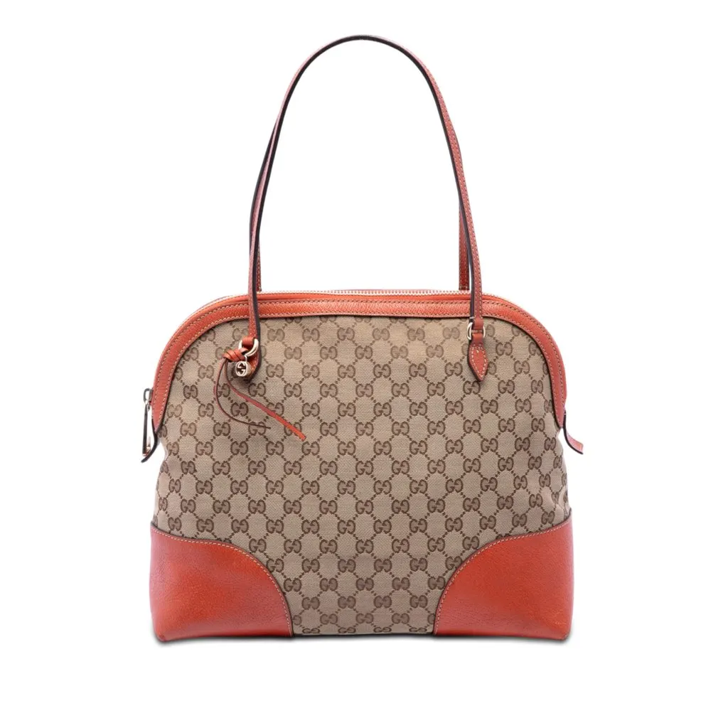 Gucci Medium GG Canvas Bree Dome Tote Beige Very good - Front View