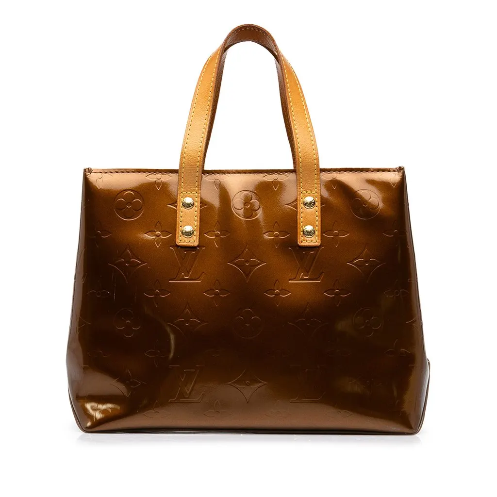 Louis Vuitton Monogram Vernis Reade PM Brown Leather Good - Front View