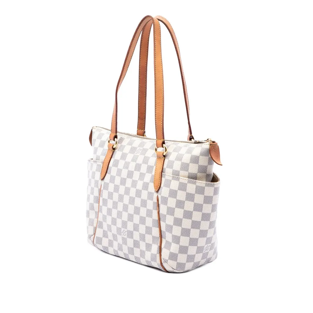 Louis Vuitton Damier Azur Totally PM White Canvas Very good - Back View