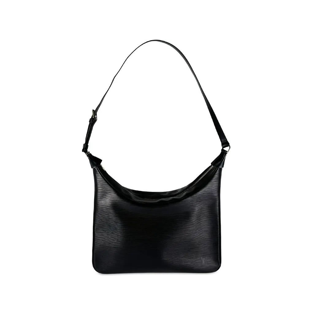 Louis Vuitton Epi Boulogne 35 Black Leather Good - Front View