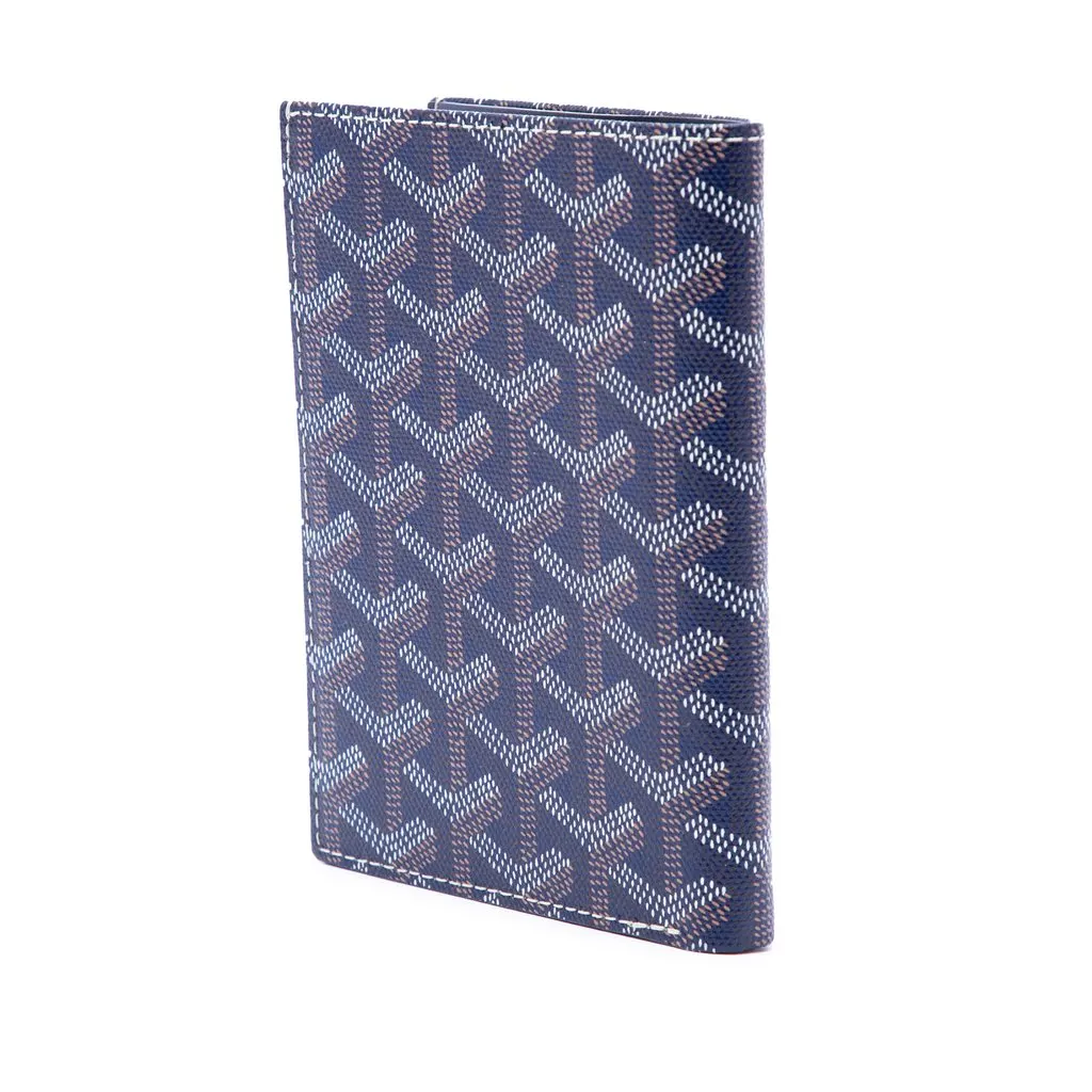 Goyard Goyardine Grenelle Passport Cover Blue Very good - Back View