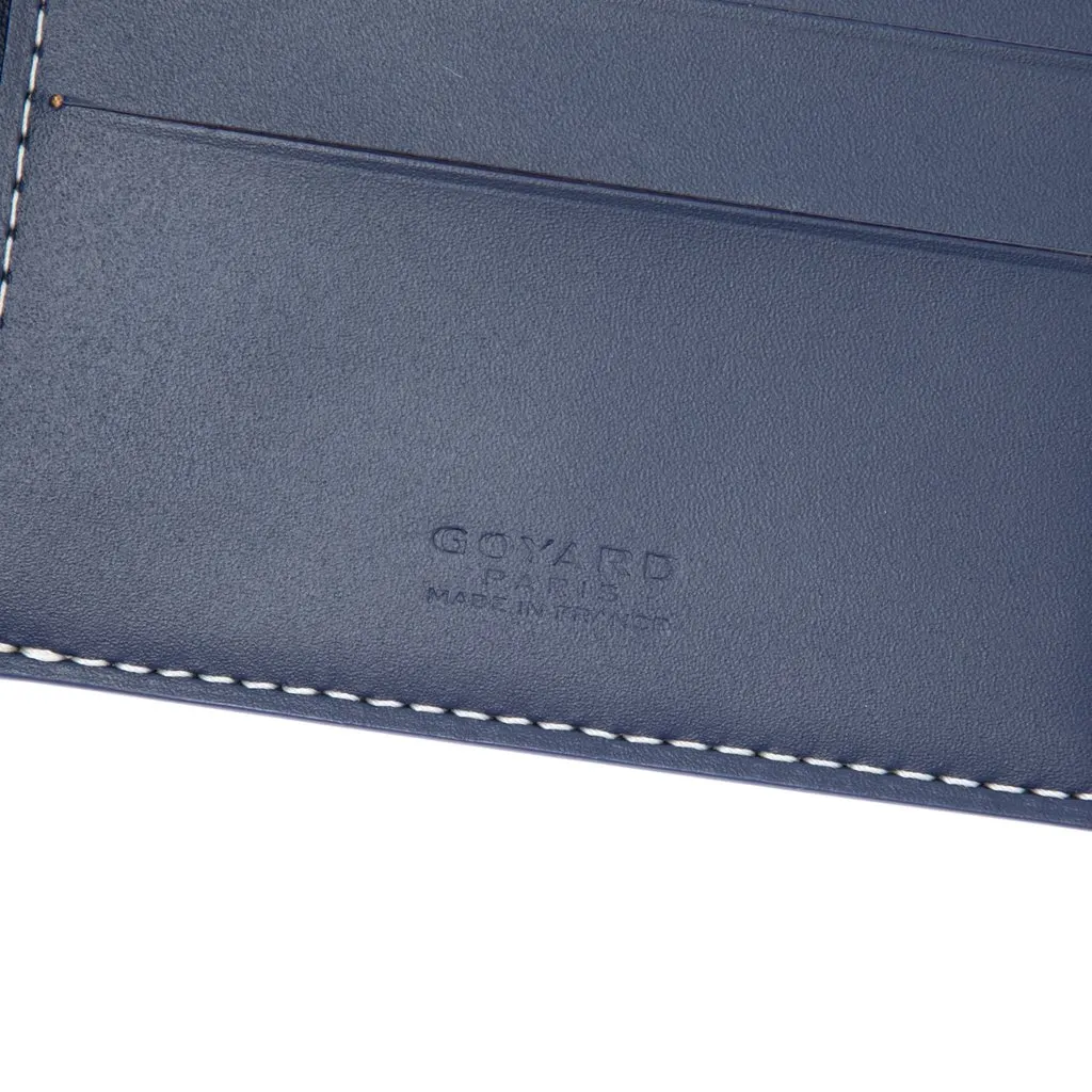 Goyard Goyardine Grenelle Passport Cover Blue Very good - Box View