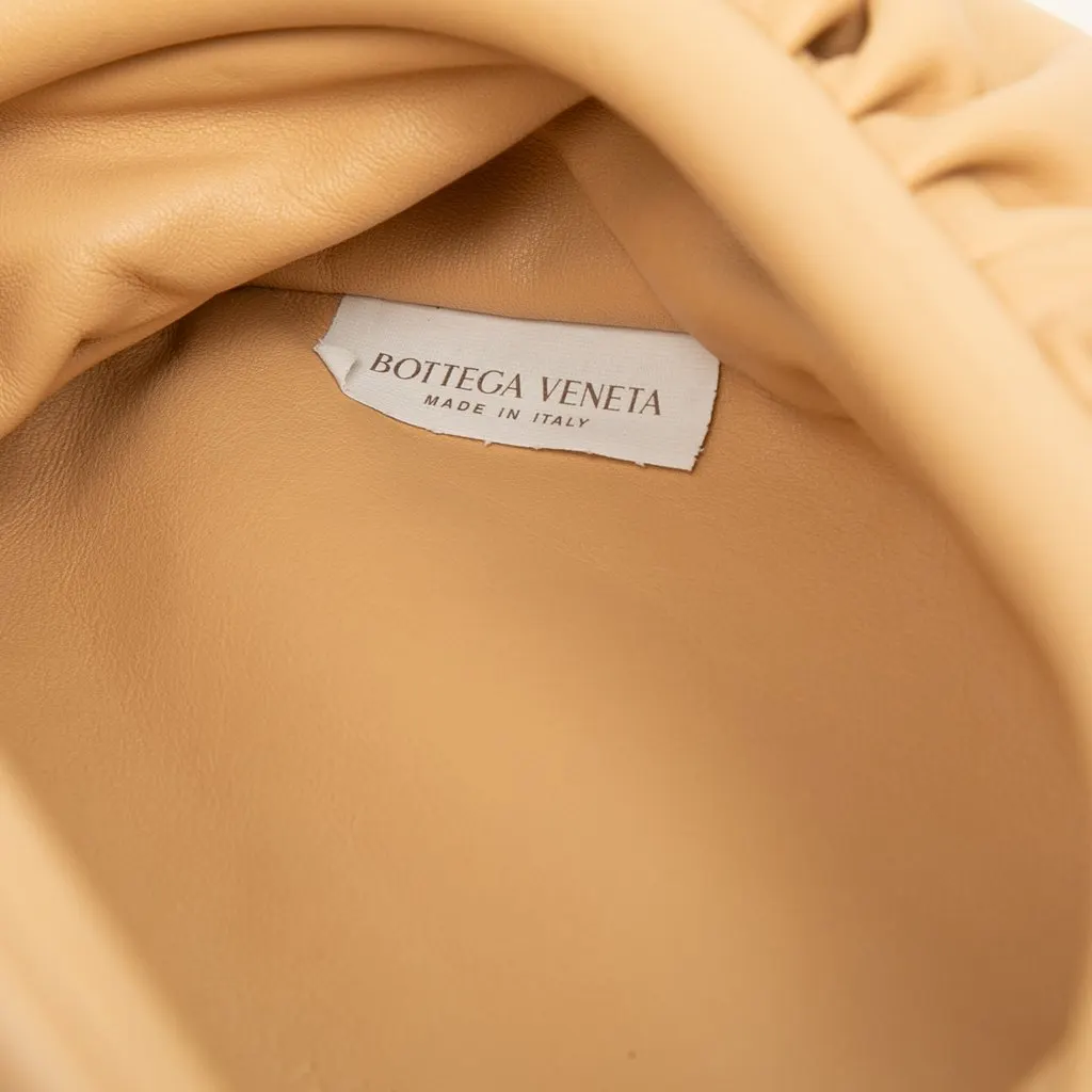 Bottega Veneta Lambskin Belt Chain Pouch Beige Leather Very good - Box View