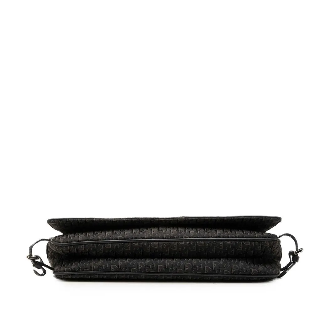 Dior Diorissimo Trotter Canvas Street Chic Shoulder Bag Black Canvas Very good - Inside View