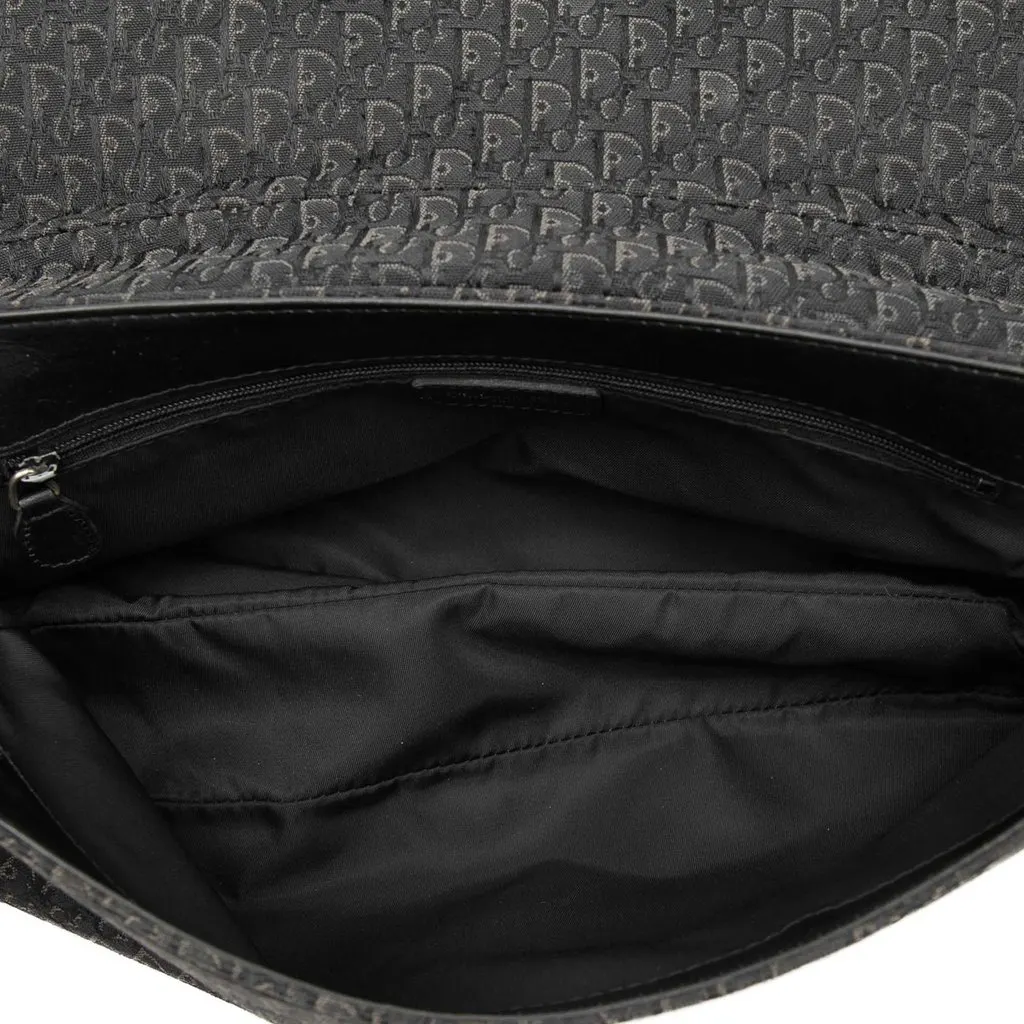 Dior Diorissimo Trotter Canvas Street Chic Shoulder Bag Black Canvas Very good - Model View