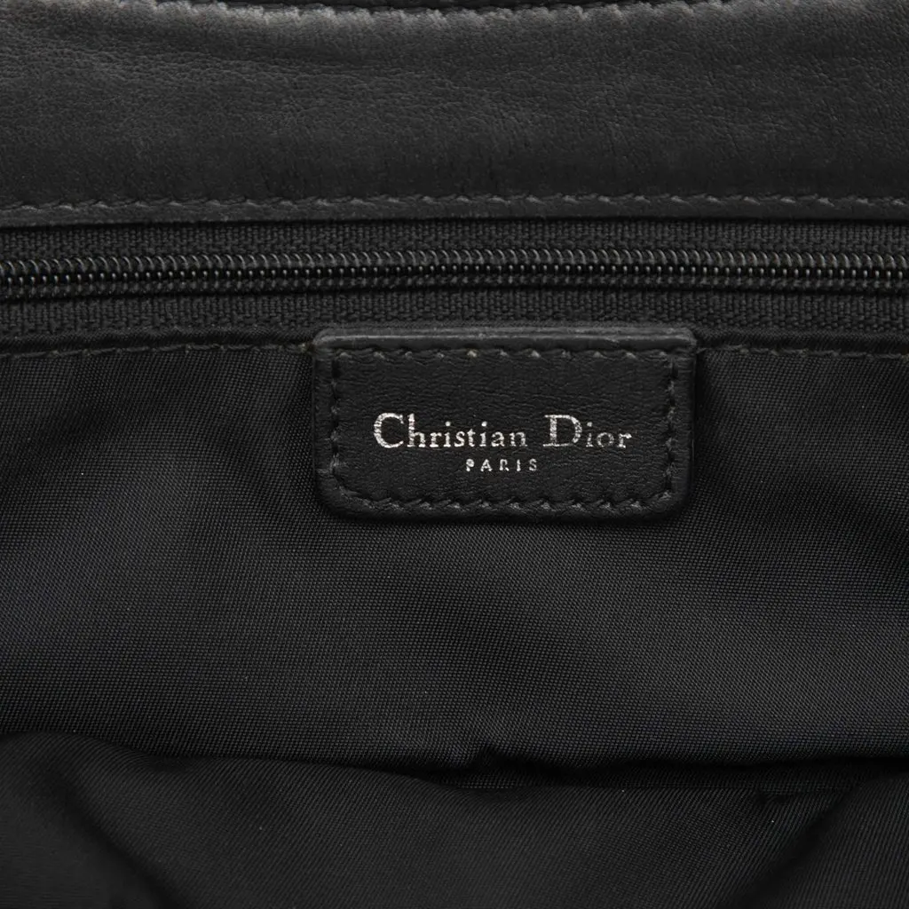 Dior Diorissimo Trotter Canvas Street Chic Shoulder Bag Black Canvas Very good - Box View