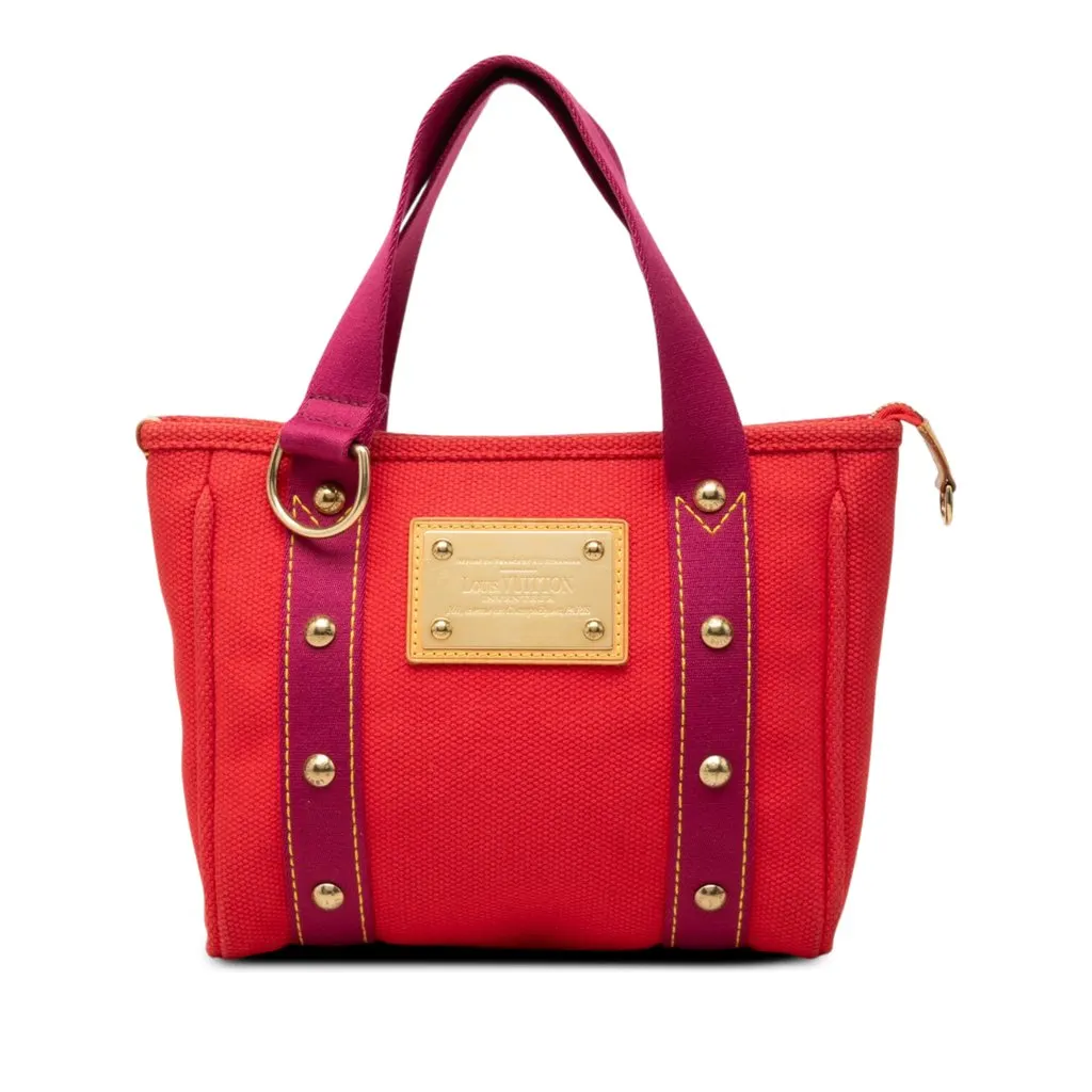 Louis Vuitton Antigua Cabas PM Red Canvas Very good - Front View
