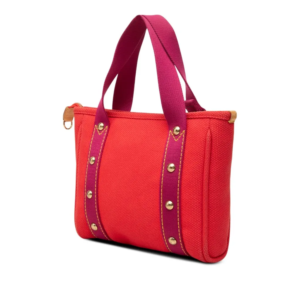 Louis Vuitton Antigua Cabas PM Red Canvas Very good - Back View