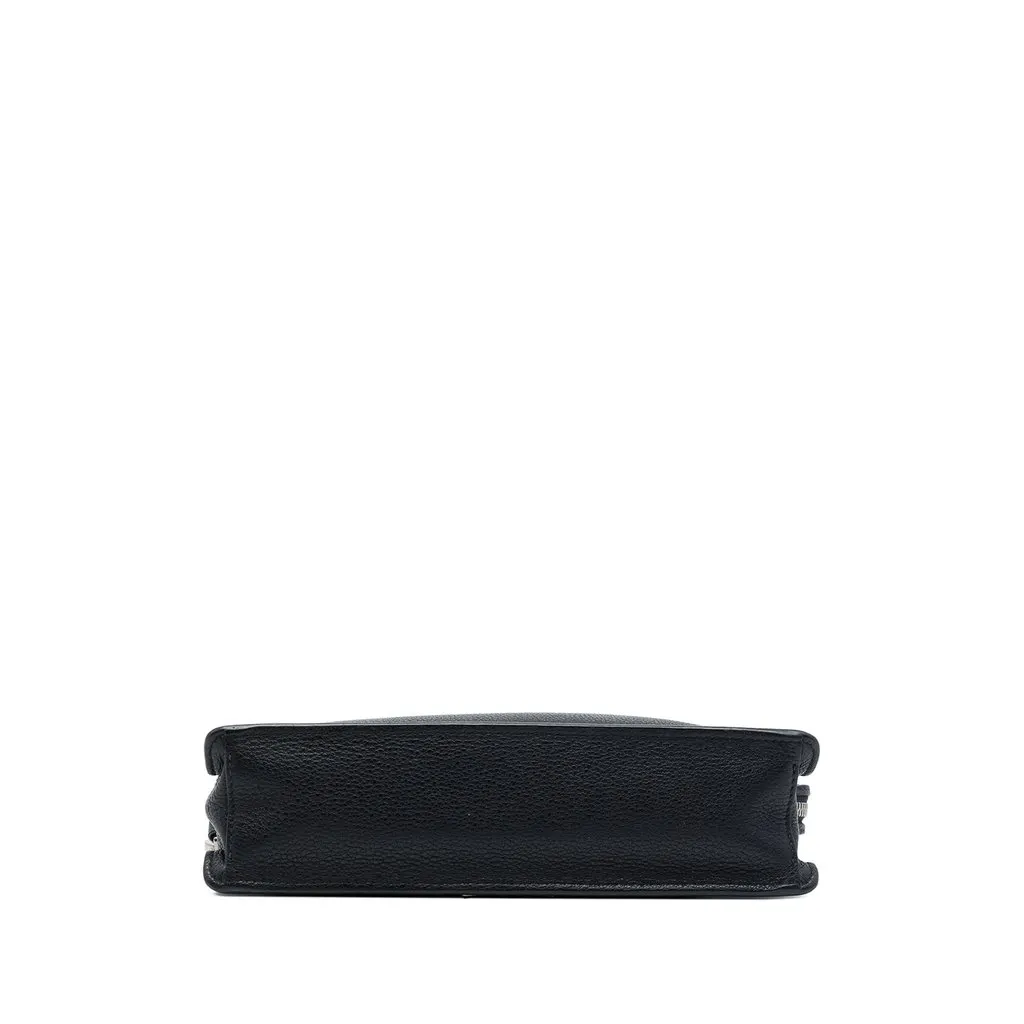 Prada Vitello Daino Wristlet Clutch Black Leather Very good - Inside View