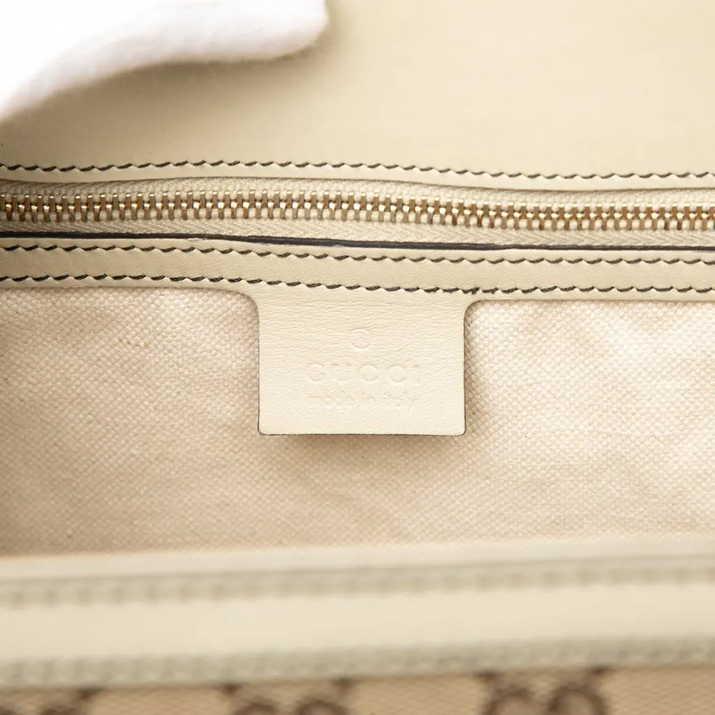 Gucci Large GG Canvas Emily Shoulder Bag Beige Very good - Box View