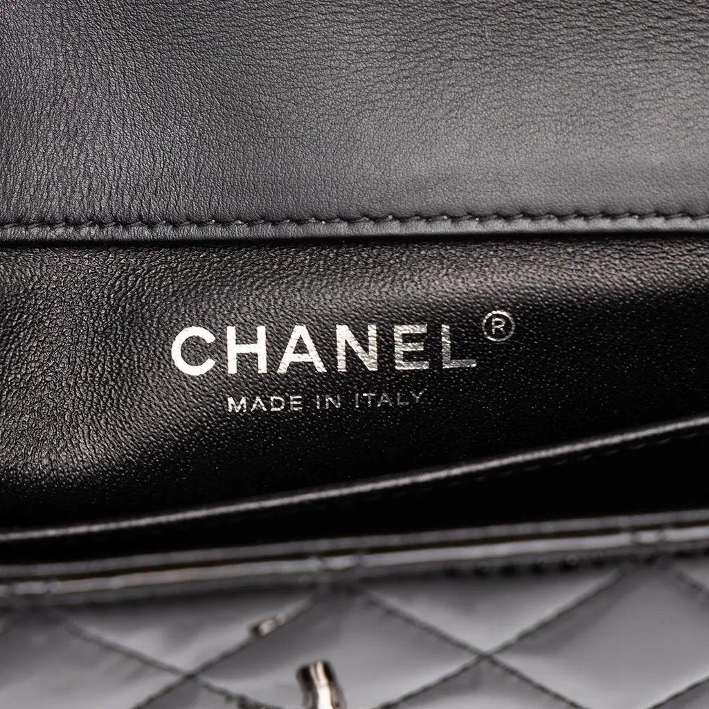 Chanel Extra Mini Rectangular Classic Patent Single Flap Black Leather Very good - Box View