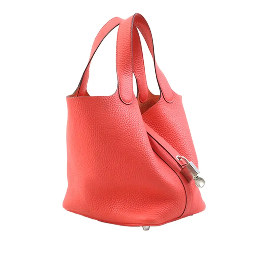 Hermès Clemence Picotin Lock 18 Pink Leather Very good - Inside View