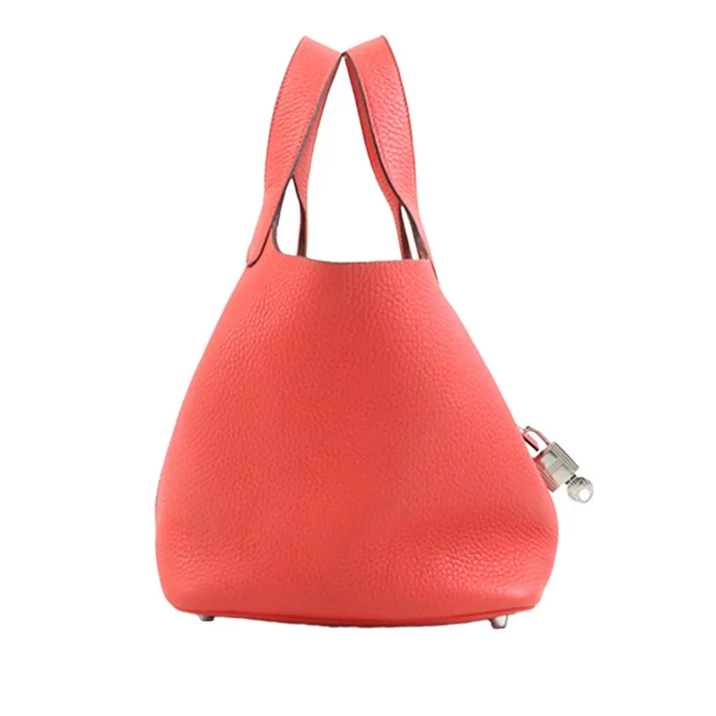 Hermès Clemence Picotin Lock 18 Pink Leather Very good - Model View