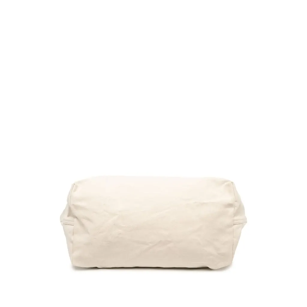 Saint Laurent Maxi Canvas Rive Gauche Shopper Tote White Canvas Very good - Inside View