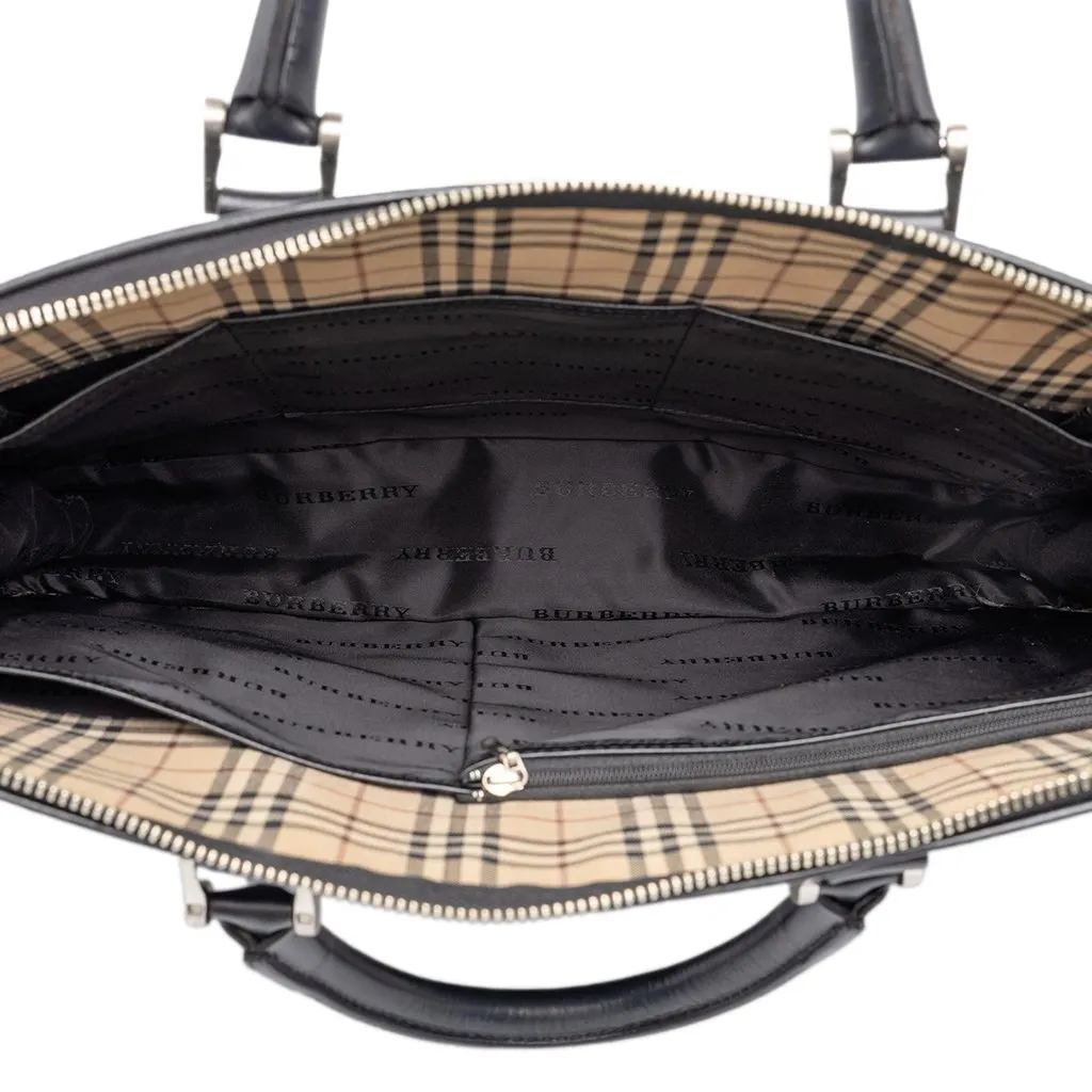 Burberry Nylon Business Bag Black Polyamide Good - Model View