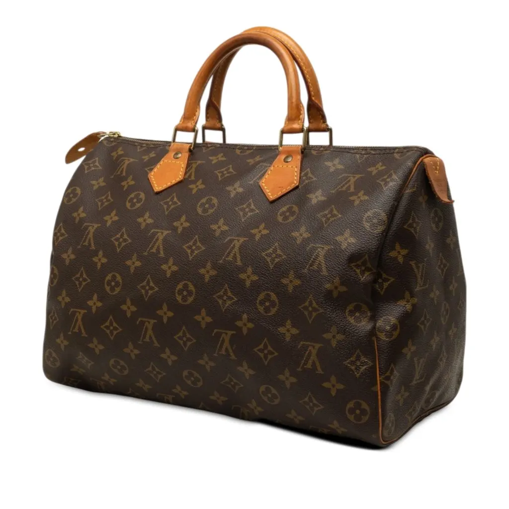 Louis Vuitton Monogram Speedy 35 Brown Canvas Very good - Back View