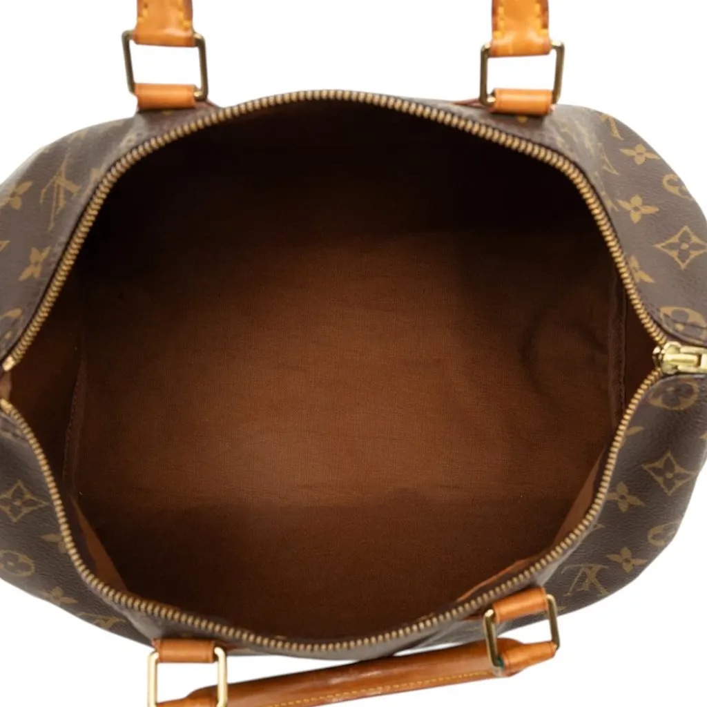 Louis Vuitton Monogram Speedy 35 Brown Canvas Very good - Model View