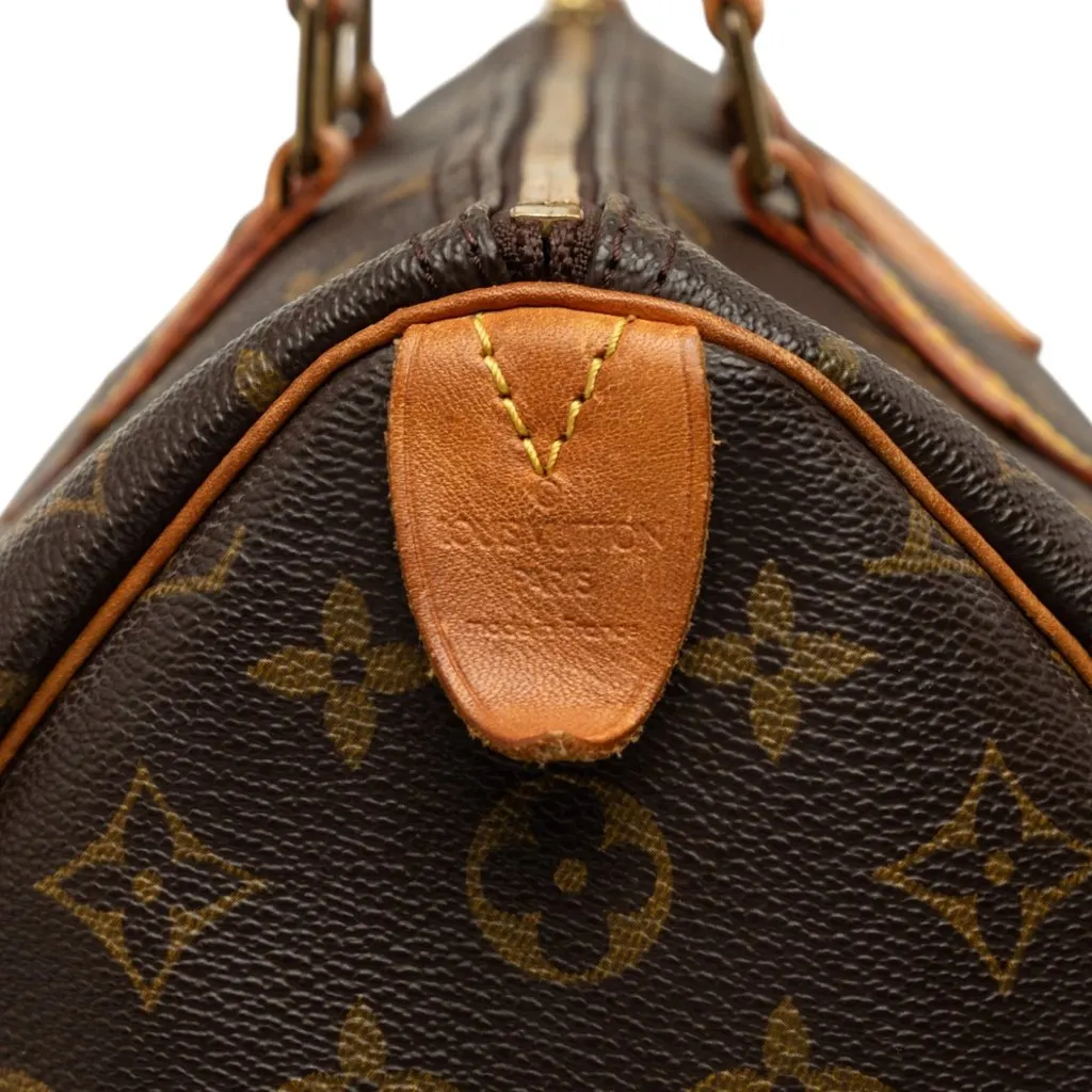 Louis Vuitton Monogram Speedy 35 Brown Canvas Very good - Box View